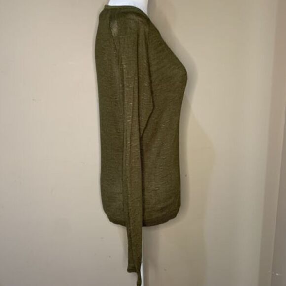 C&C California Sweater Pullover Olive Green Long Sleeve Lightweight Size Small - Picture 6 of 9